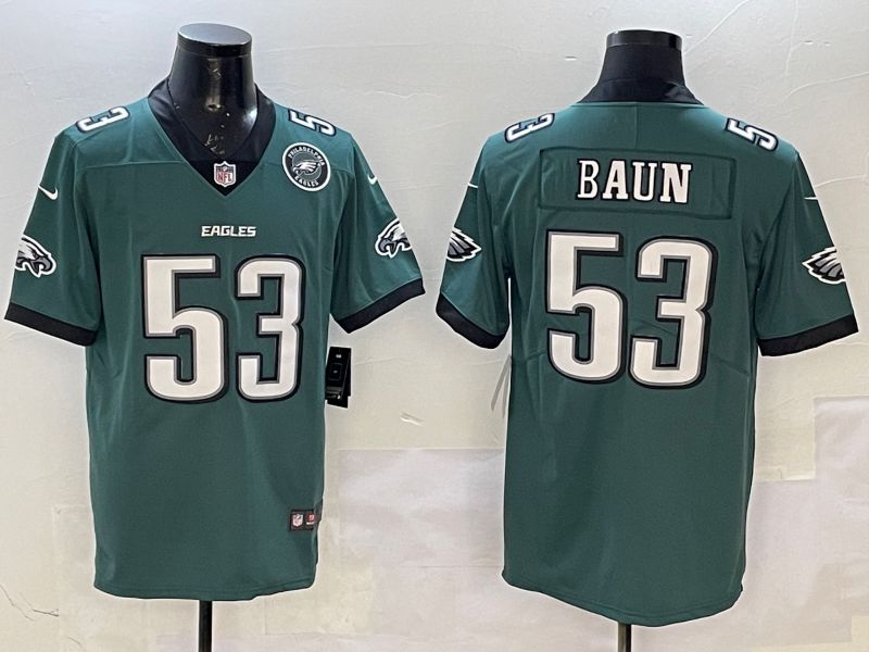 Men Philadelphia Eagles #53 Baun Green Second generation 2025 Nike Limited NFL Jersey style 4->youth nfl jersey->Youth Jersey